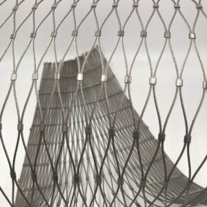 Stainless Steel Flexible Woven Safety Wire Cable Rope Diamond-Hole Bird Aviary Mesh Net for Zoo Animal Fencing Cut-to-Size